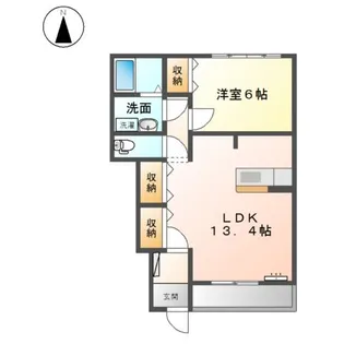 Grace Villa JII【1階】の間取り