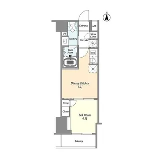 東京都江東区東陽5【マンション】の間取り