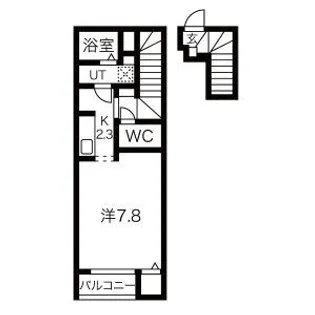 クレアB【2階】の間取り