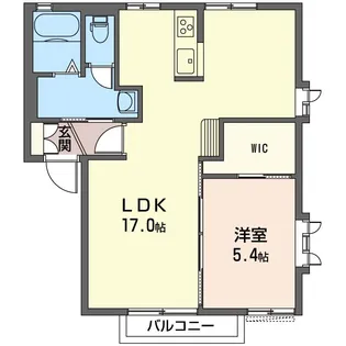 コーポリリーフ A【1階】の間取り