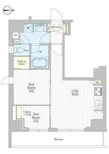 REFRAME 5 Iriya【7階】の間取り
