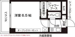 ビューテラス上町【9階】の間取り