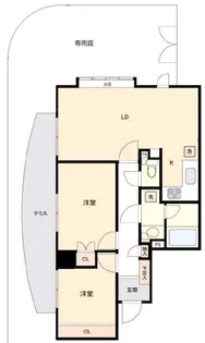 東京都新宿区原町1【マンション】の間取り