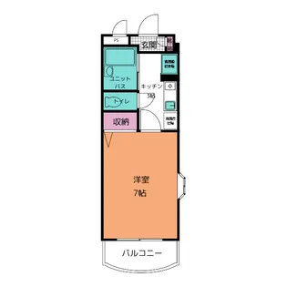 ベルメゾン大津【4階】の間取り