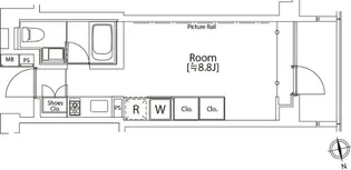 カスタリア市ヶ谷【3階】の間取り