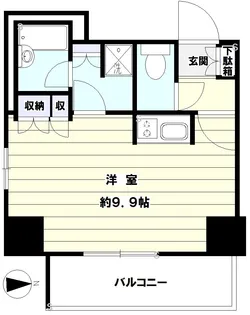 スカイグランデ汐留【12階】の間取り