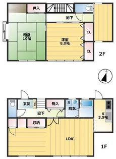 静岡県賀茂郡東伊豆町稲取【一戸建】の間取り