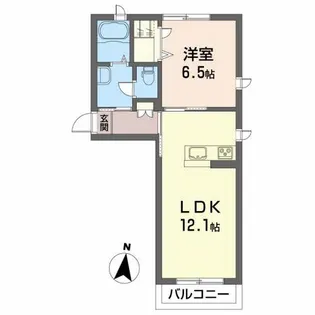 ラ・ルーナ【2階】の間取り