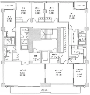 駒沢ガーデンハウス【6階】の間取り