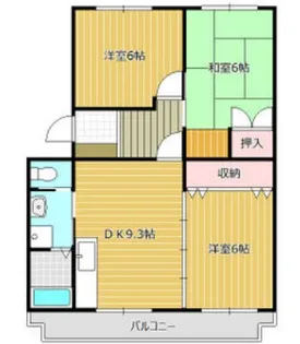 リューデスハイム【3階】の間取り
