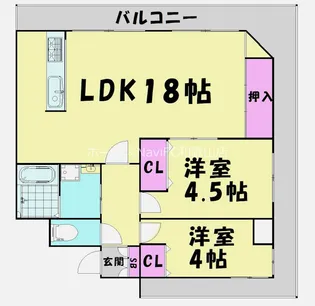 リーゼンラート森【5階】の間取り