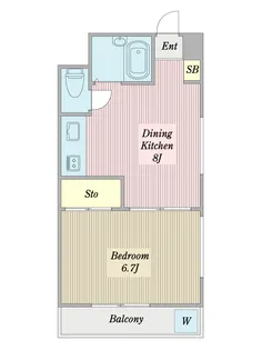 リヴィエール落合【2階】の間取り