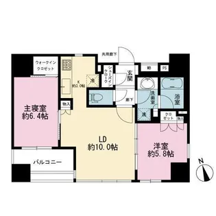 クレヴィア東京八丁堀 湊 ザ・レジデンス【10階】の間取り