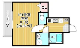 コティ港町【1階】の間取り
