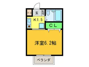 ラフィネKUBO【1階】の間取り