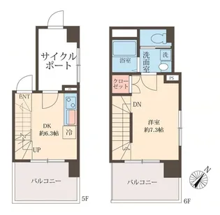 スフィア日本橋富沢町の間取り