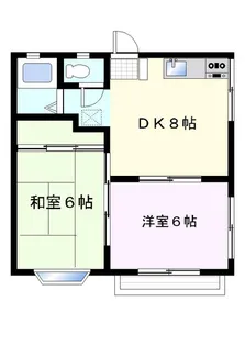 サンライズ【2階】の間取り