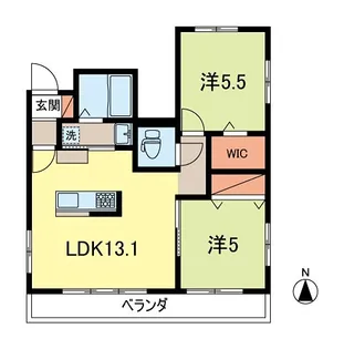 Chant Rose【2階】の間取り
