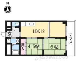 シャトー高野【4階】の間取り
