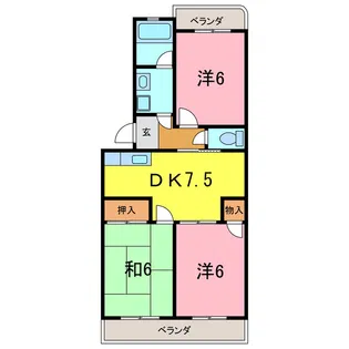 サマーブリーズII【4階】の間取り