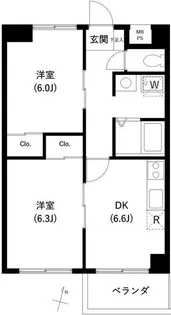 サンセゾンI【1階】の間取り