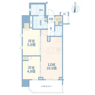 ルジェンテ練馬豊島園【10階】の間取り