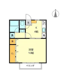 Ami5th愛宕【1階】の間取り