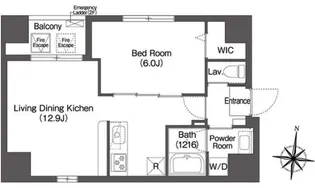 エスタート両国【2階】の間取り
