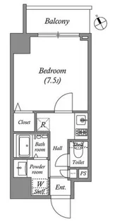 リビオメゾン入谷【2階】の間取り