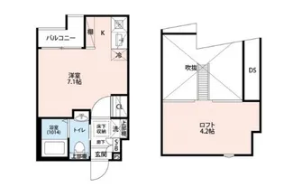 エクセラン東立石【3階】の間取り