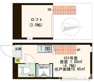 clavel【1階】の間取り