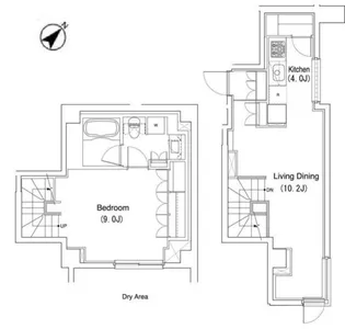 コンフォリア中野【1階】の間取り