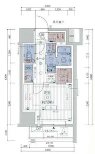 ESTEM COURT KAMEIDO TOKYO EAST【6階】の間取り