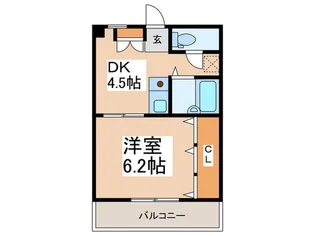 ピアレス中央林間【2階】の間取り