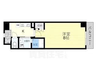 シャンピアコート茨木【8階】の間取り