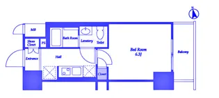 ビエント横濱鶴見【4階】の間取り