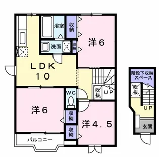 スター☆ブライト A棟【2階】の間取り