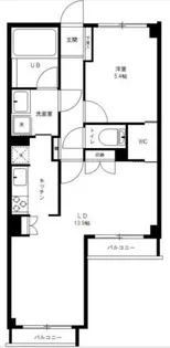 カスタリア原宿【1階】の間取り