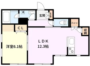 マリンヒルズ由比ガ浜【1階】の間取り