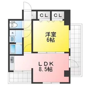 メゾン栄【3階】の間取り