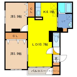 Entrata【3階】の間取り