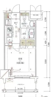 Rising place浅草弐番館【4階】の間取り