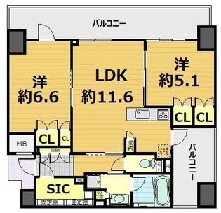 宮益坂ビルディング ザ・渋谷レジデンス【8階】の間取り