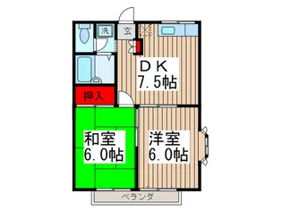 エステ-トピアシバサキ【2階】の間取り