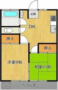 溝呂木ハイツ【2階】の間取り