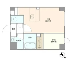 グリチネ石名坂【1階】の間取り