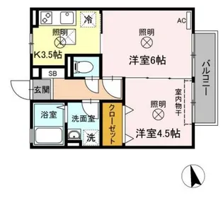 ROSE GARDEN【1階】の間取り