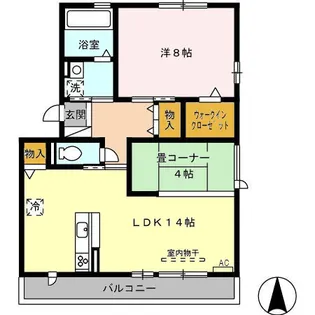 アザレ蘇原【3階】の間取り