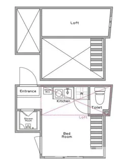 ハーモニーテラス巣鴨【2階】の間取り