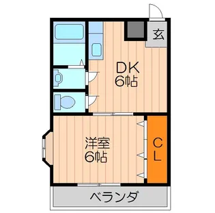 ピュアライフ幸福【2階】の間取り